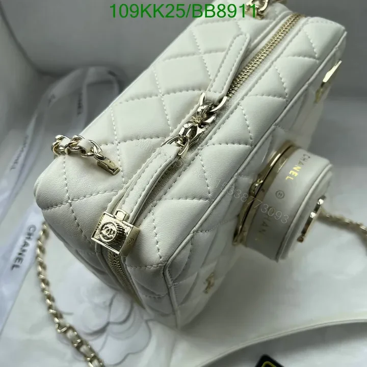View 8 of Chanel Genuine Leather Crossbody Black Camera Bag BB4829