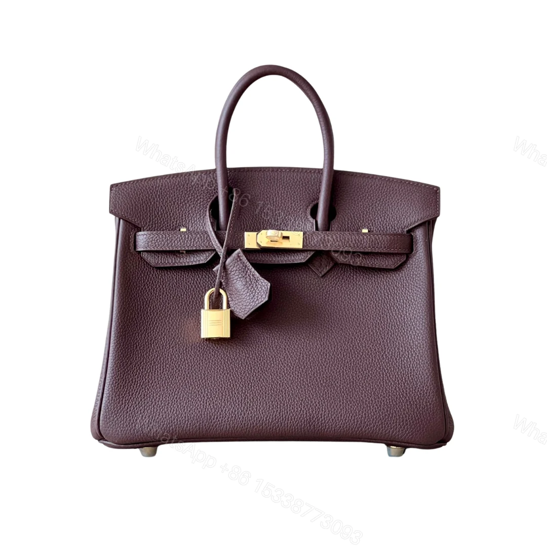 H BIRKIN 25 TOGO CHOCOLATE GOLD HARDWARE 25CM — view 1