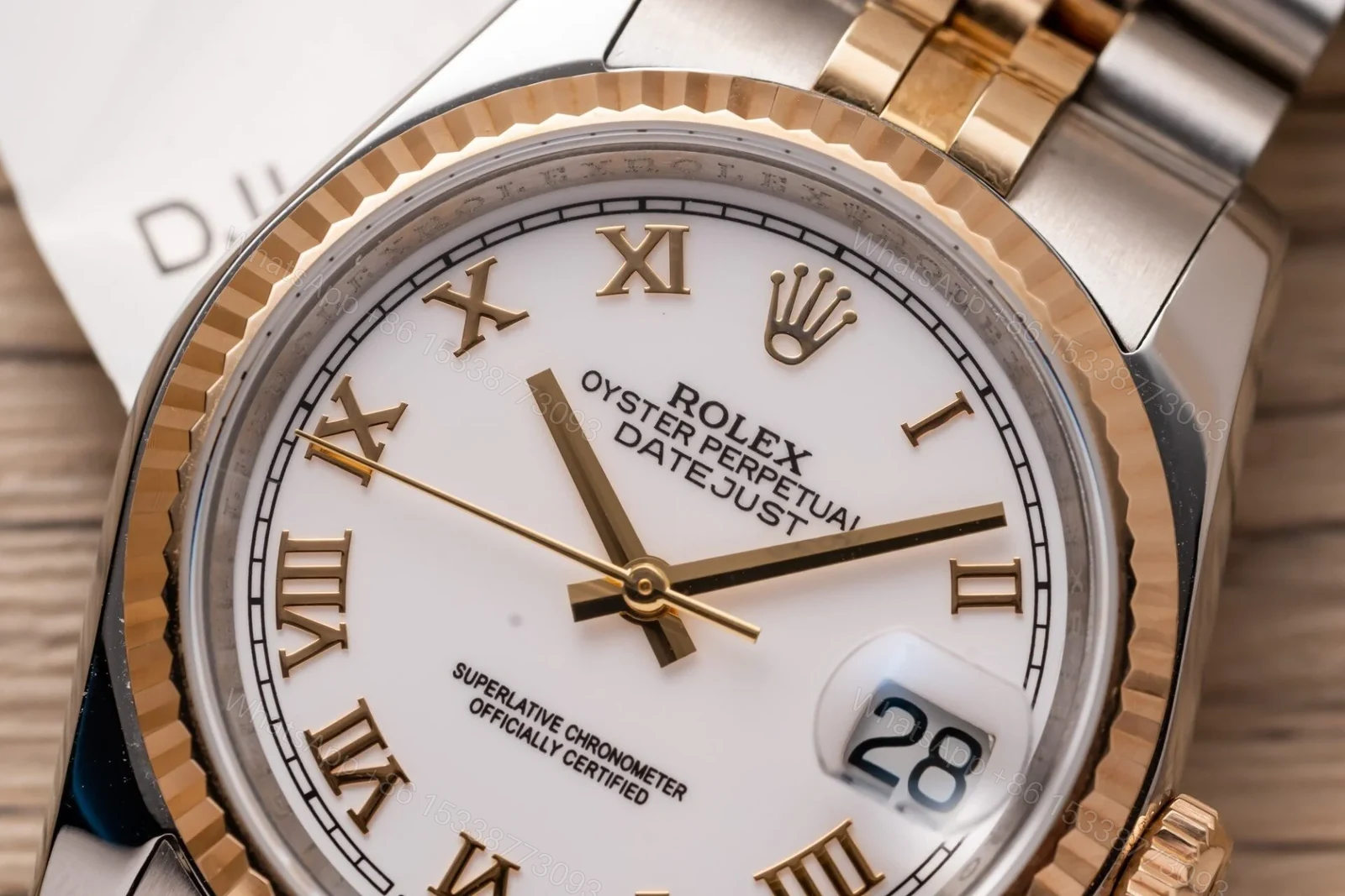 View 4 of Rolex Datejust White Roman Dial 126231-0015 36 mm