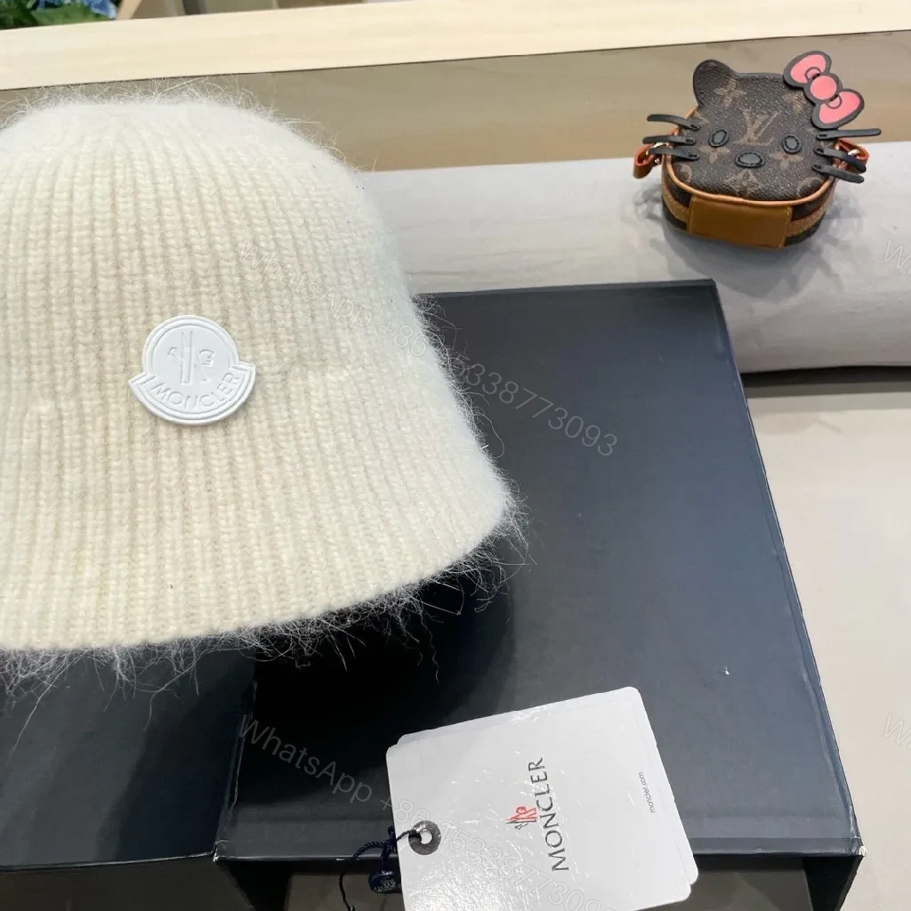 View 6 of Soft Wool Knit Beanie: Luxury Comfort, Crest Logo, Unisex