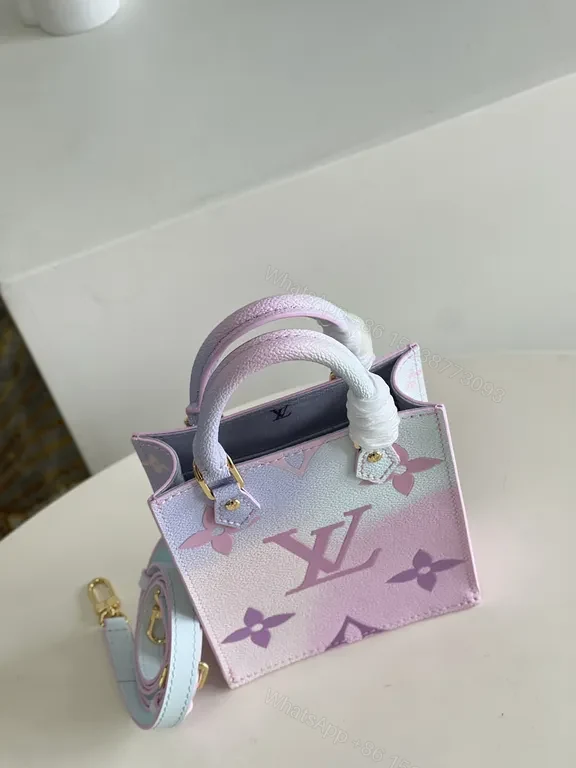 View 8 of Pastel Gradient Mini Handbag: Luxe LV-Style, Compact Chic