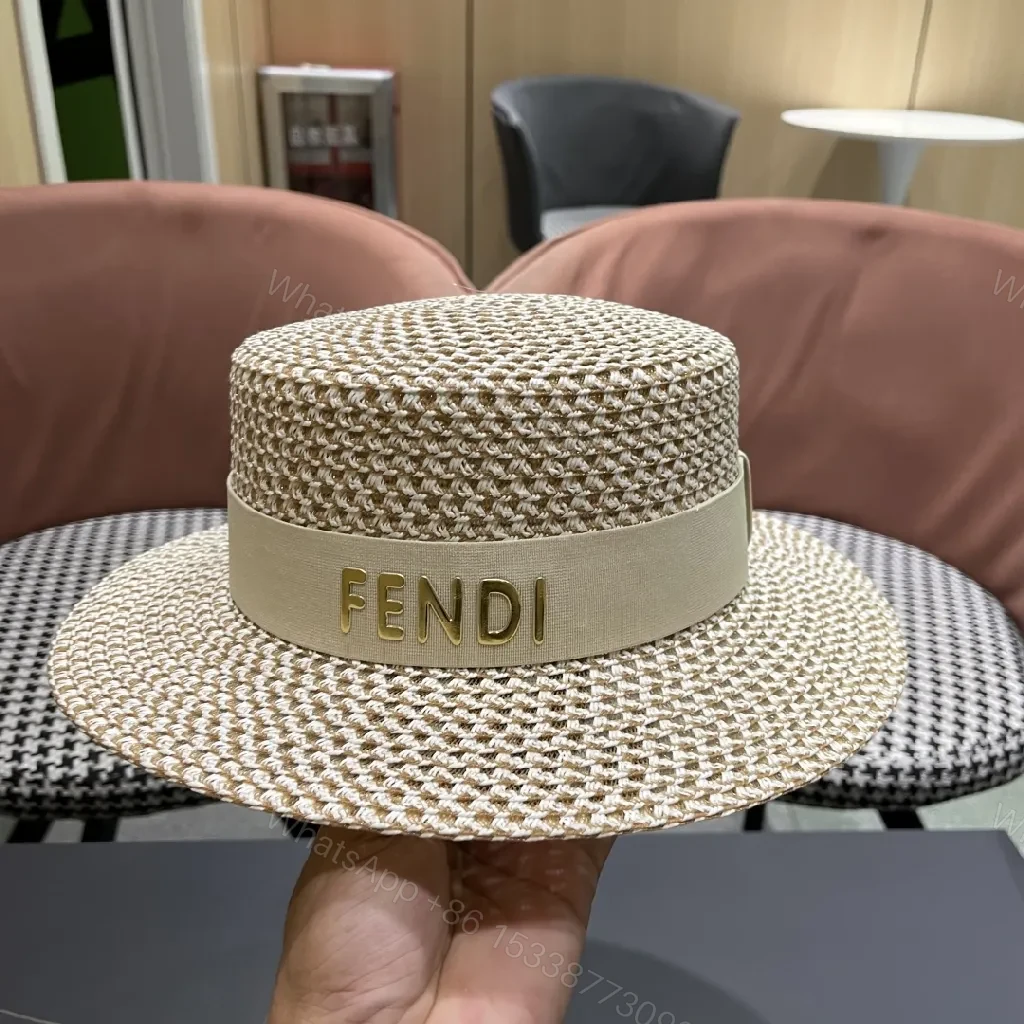 View 11 of Sun-Kissed Straw Boater with Luxe Logo Band