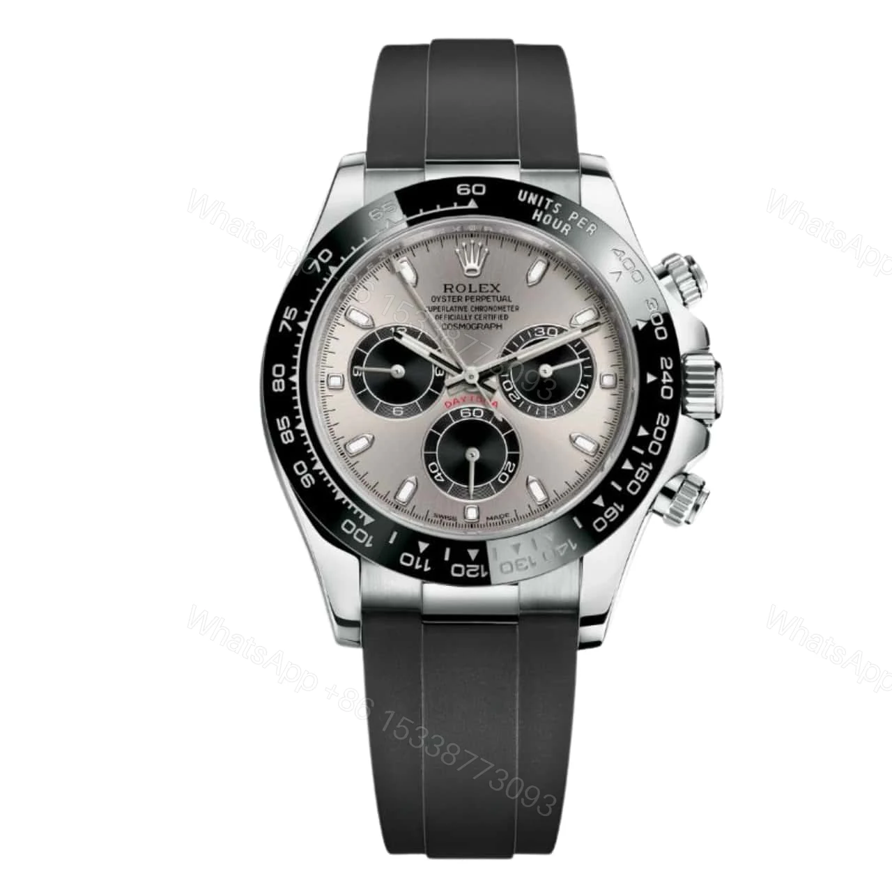 Rolex Cosmograph Daytona Silver Oysterflex 40Mm — view 1