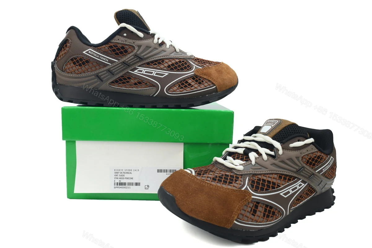 View 2 of Bottega Veneta Orbit Brown suede