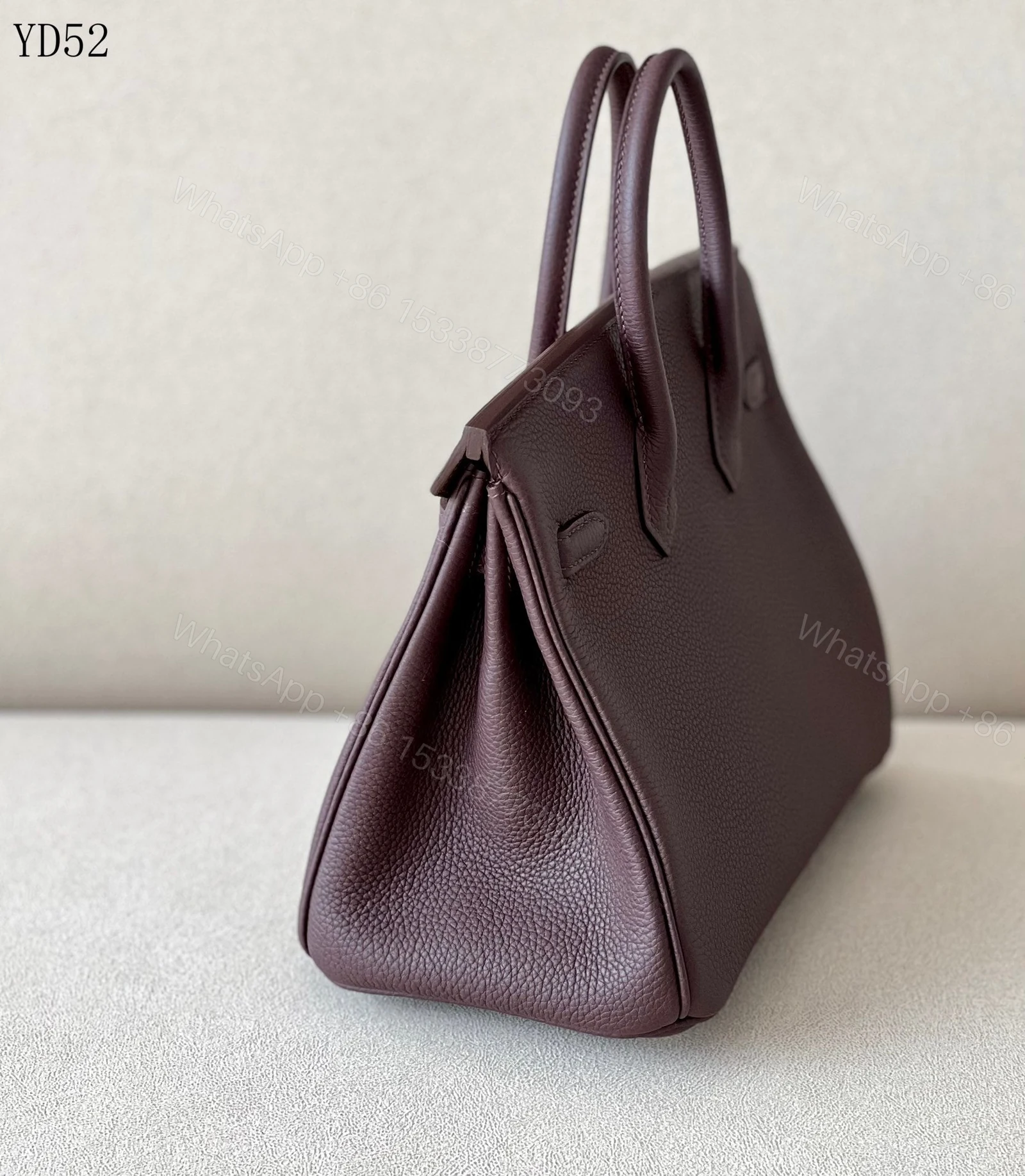 View 3 of H BIRKIN 25 TOGO CHOCOLATE GOLD HARDWARE 25CM