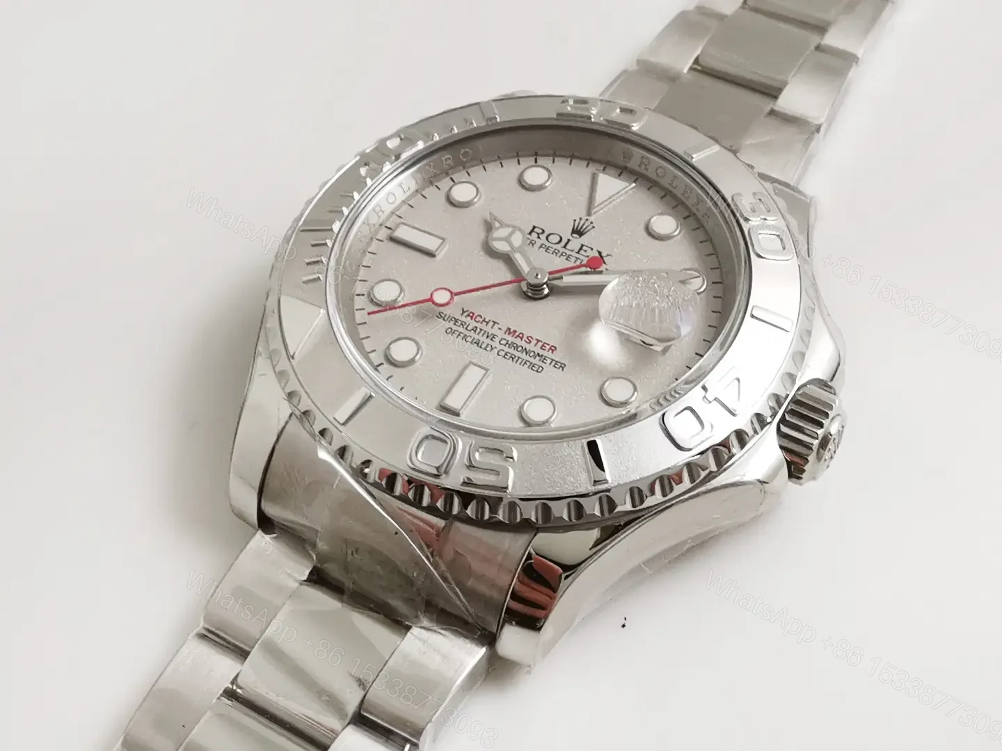 View 2 of Rolex Yacht-Master 40 Rolesium Platinum Dial 116622-0002