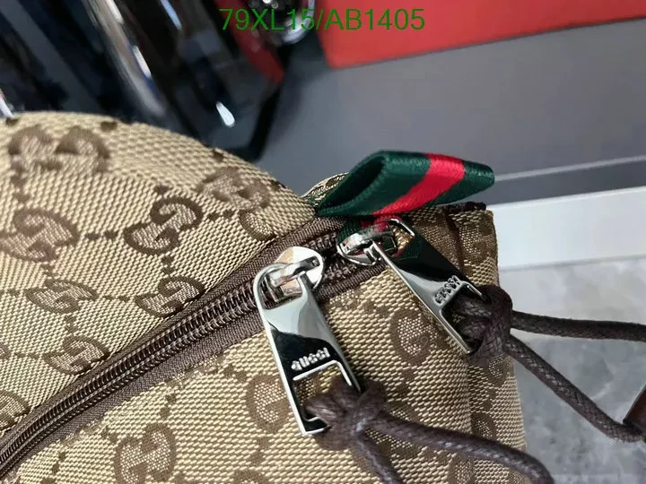 View 5 of Gucci Small GG Belt Bag Beige and Ebony PTF637