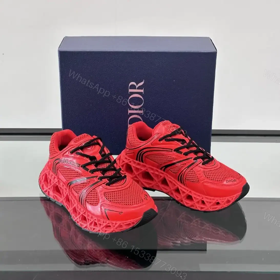 View 2 of DIOR B35 NXXT-SNEAKERS IN RED – CD235