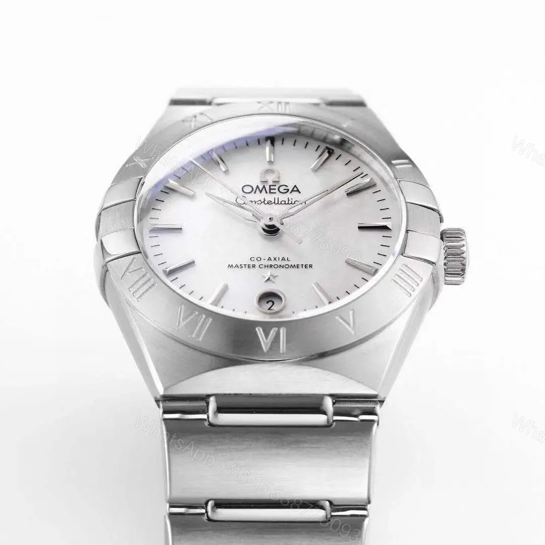 View 3 of Omega Constellation 29mm Women’s Watch V6 Version Silver Stainless Steel White Dial Sapphire Crystal 2023 Market Highest Edition