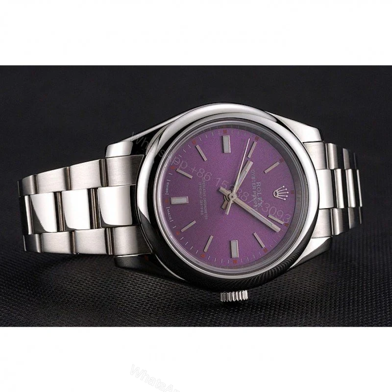 View 5 of Replica Rolex Oyster Perpetual Date Purple Dial REP016834 41 mm