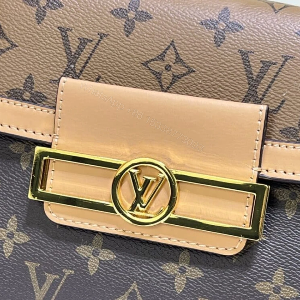 View 5 of Louis Vuitton Dauphine Capitale Bag Brown 21Cm M46751