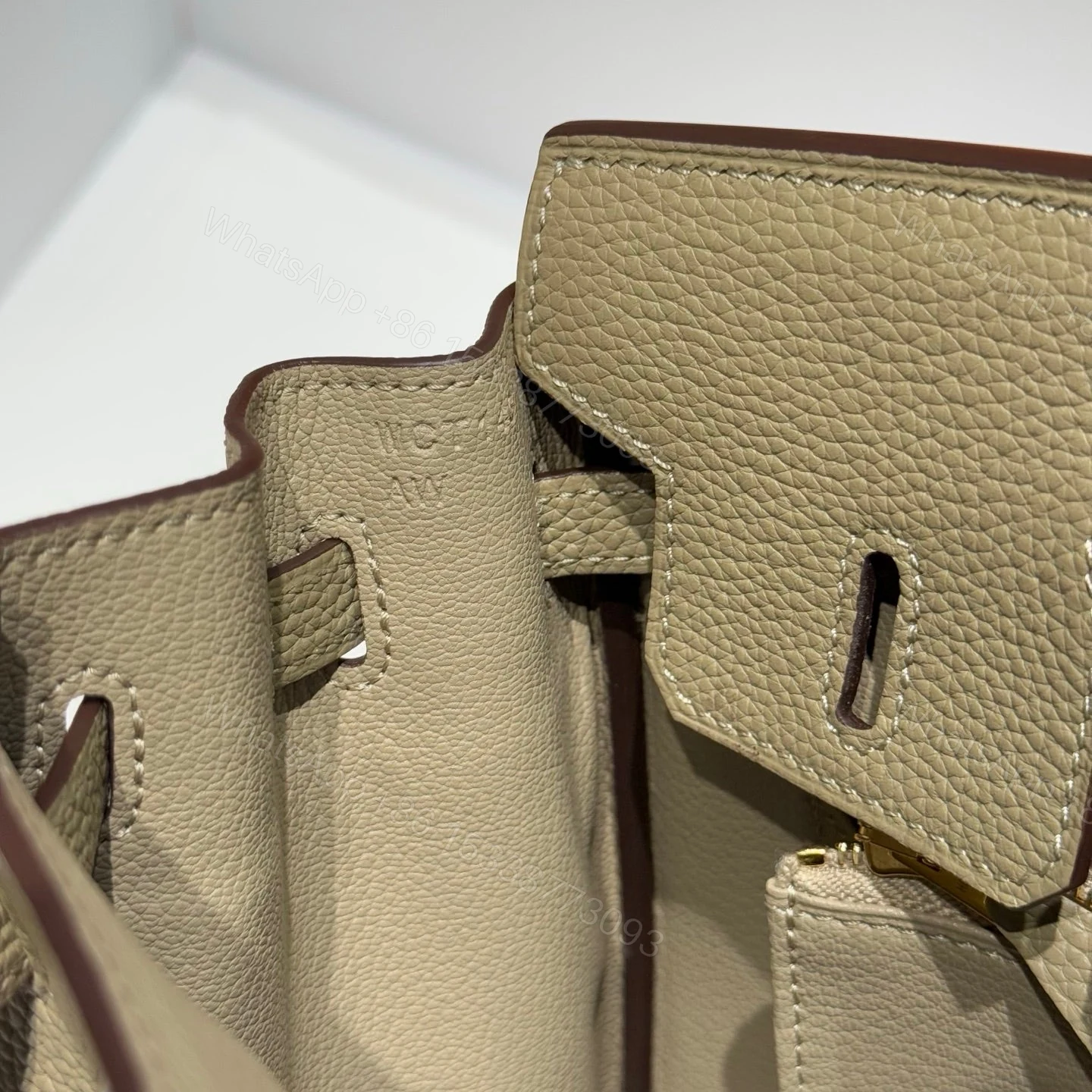 View 6 of HERMES BIRKIN 25 IN DARK KHAKI GOLD HARDWARE