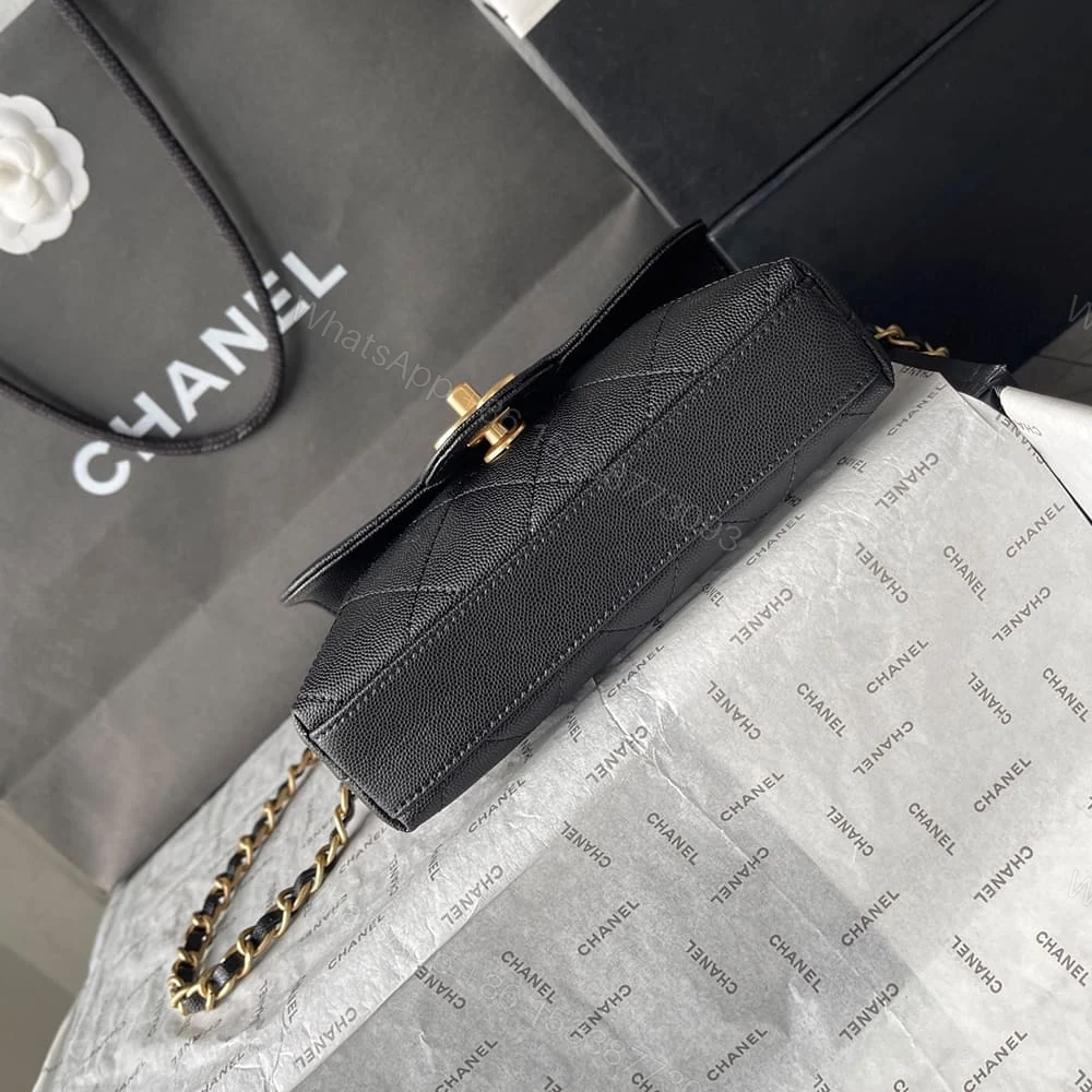 View 5 of CHANEL Mini Flap with top handle(HIGH-END GRADE)