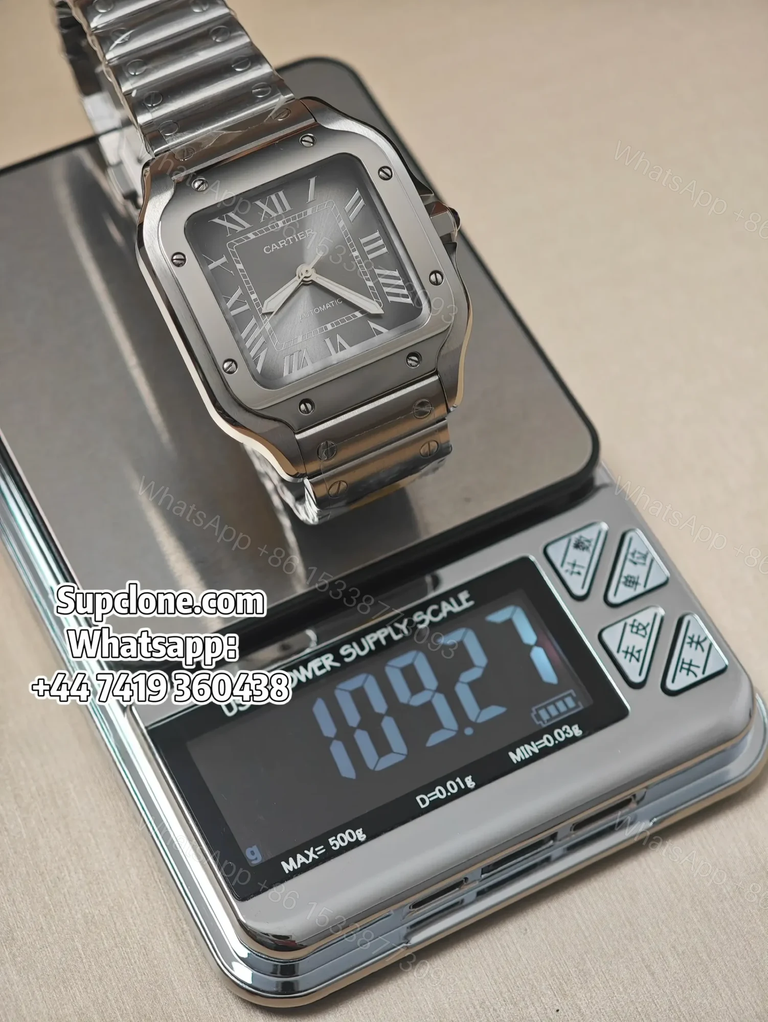 View 13 of Cartier Santos WSSA0029 35.1mm Grey Dial Super Clone Watch