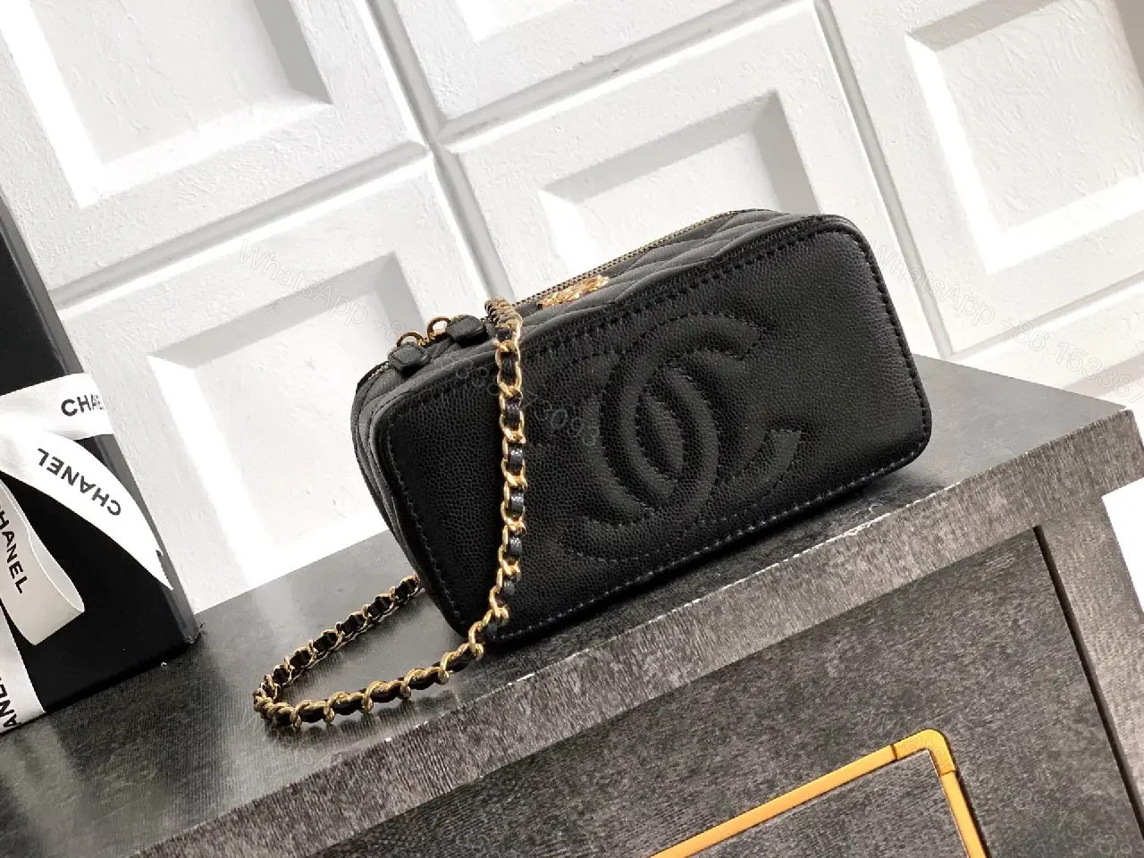 View 10 of Quilted Leather Mini Bag: Gold Hardware, Crossbody Style