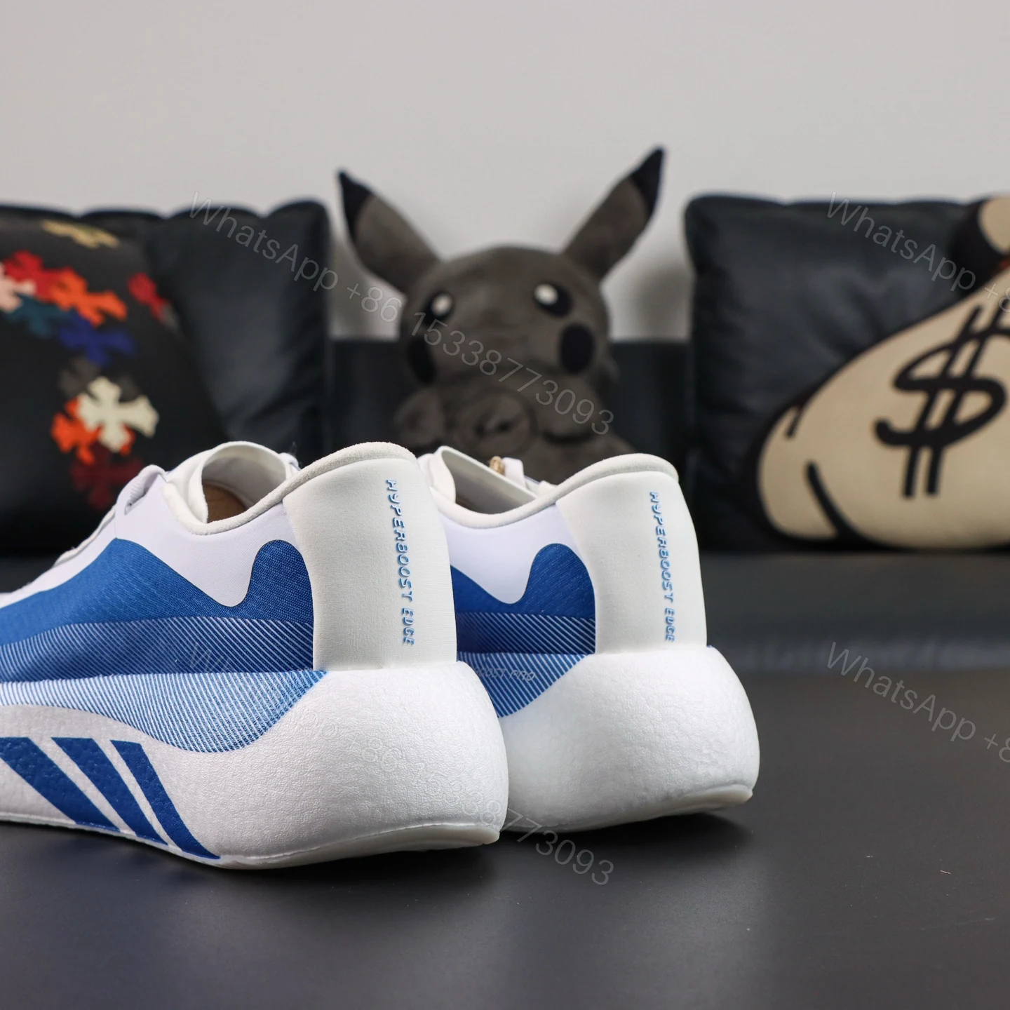 View 6 of adidas Hyperboost Edge White Blue