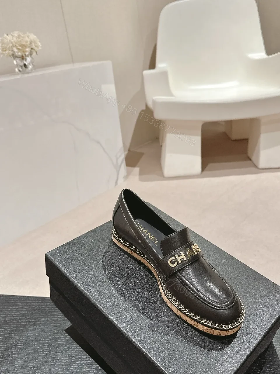 View 2 of Black Leather Loafers - Luxe, Modern, Comfort-Driven
