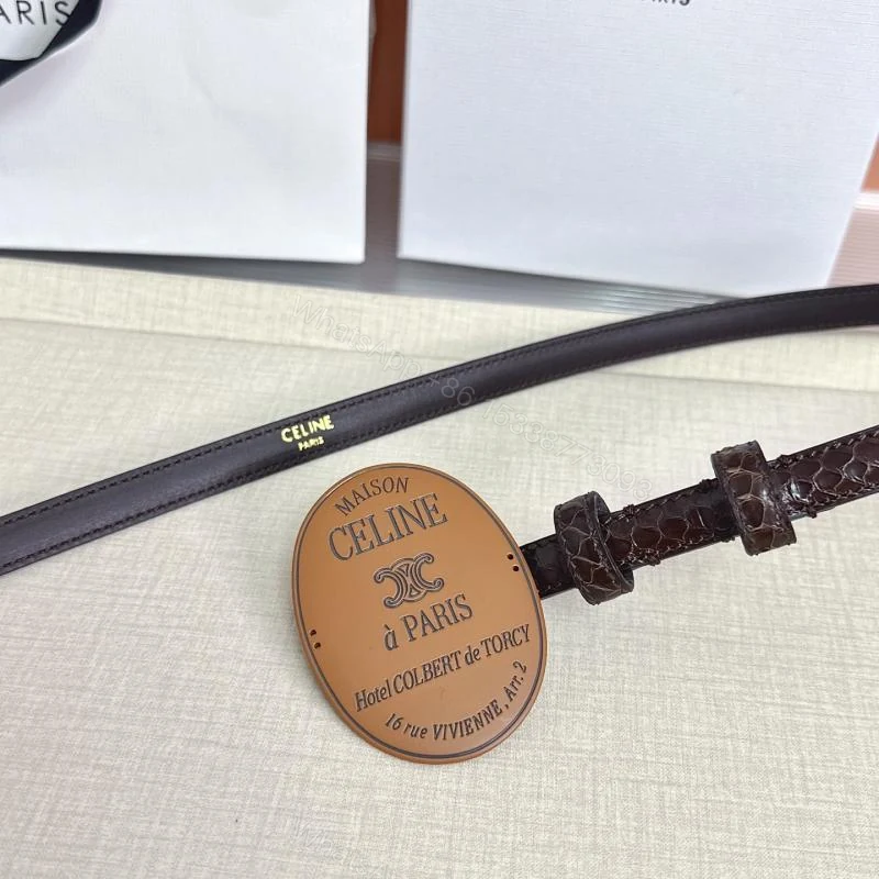 View 6 of Celine赛琳1.3cm女士双面牛皮腰带_高仿a货厂家-奢品库