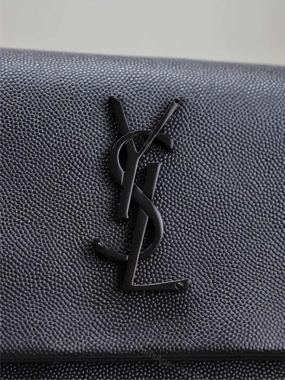View 8 of Chic YSL Textured Leather Crossbody: Subtle Luxury Bag