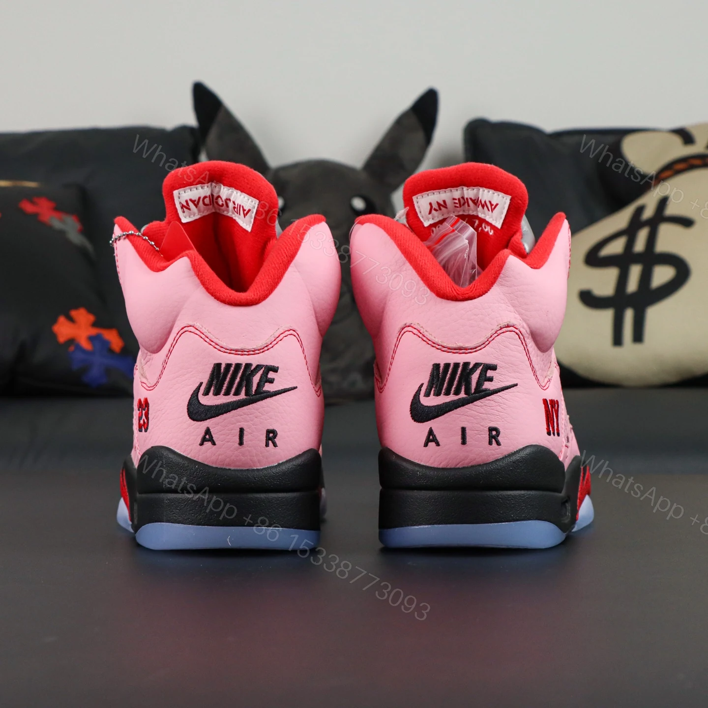 View 6 of Awake NY x Air Jordan 5 Retro Pink Reps