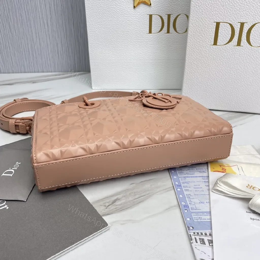 View 4 of Textured Pink Quilted Mini Bag: Elegant Everyday Luxury