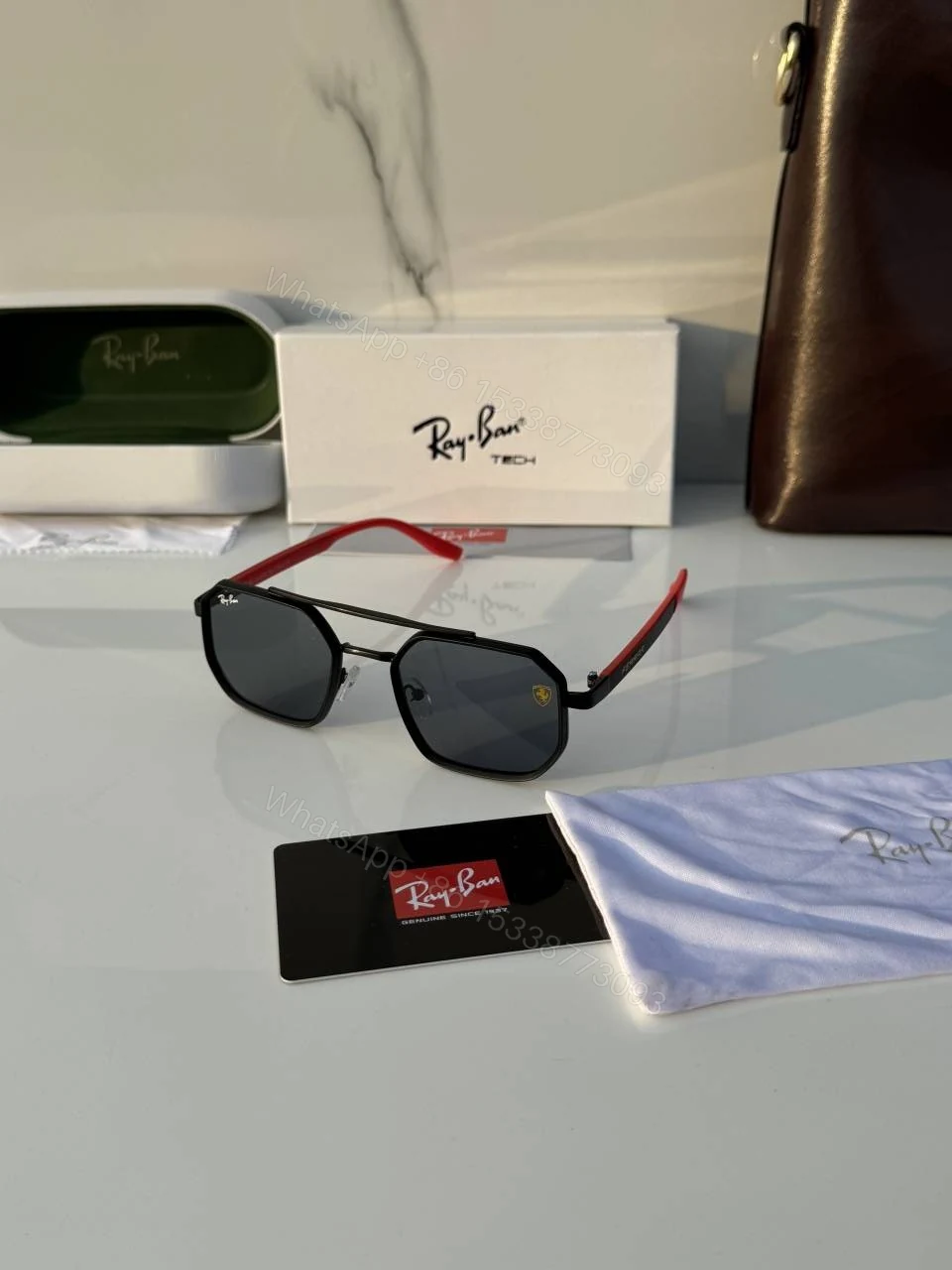 First Copy RayBan 8820 Black Sunglasses — view 1