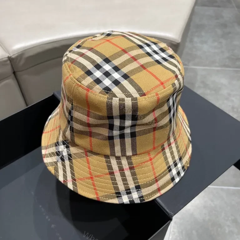 View 6 of Burberry Plaid Bucket Hat - Signature Pattern, Luxe Comfort