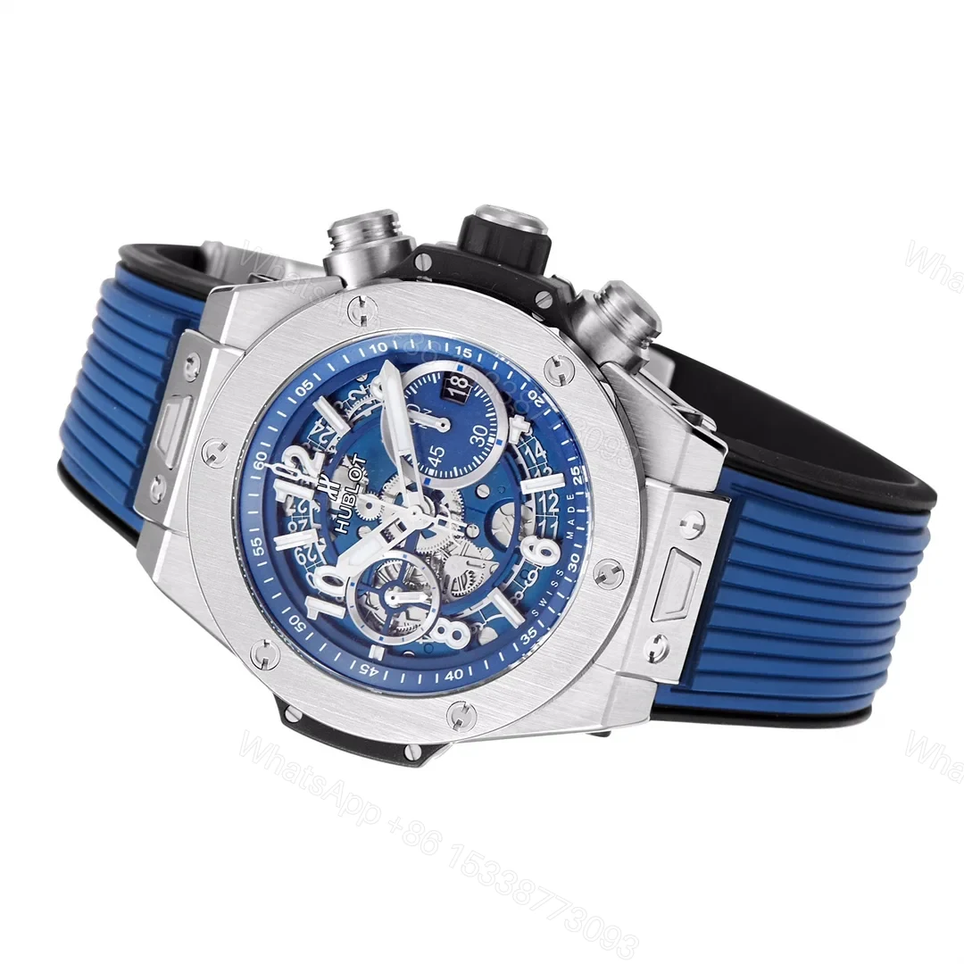 View 7 of Hublot HB3 Big Bang Red Replica 45MM Ceramic Case & Red Rubber Strap RG-HUBLOT-BB-RED-CER-RUB-45