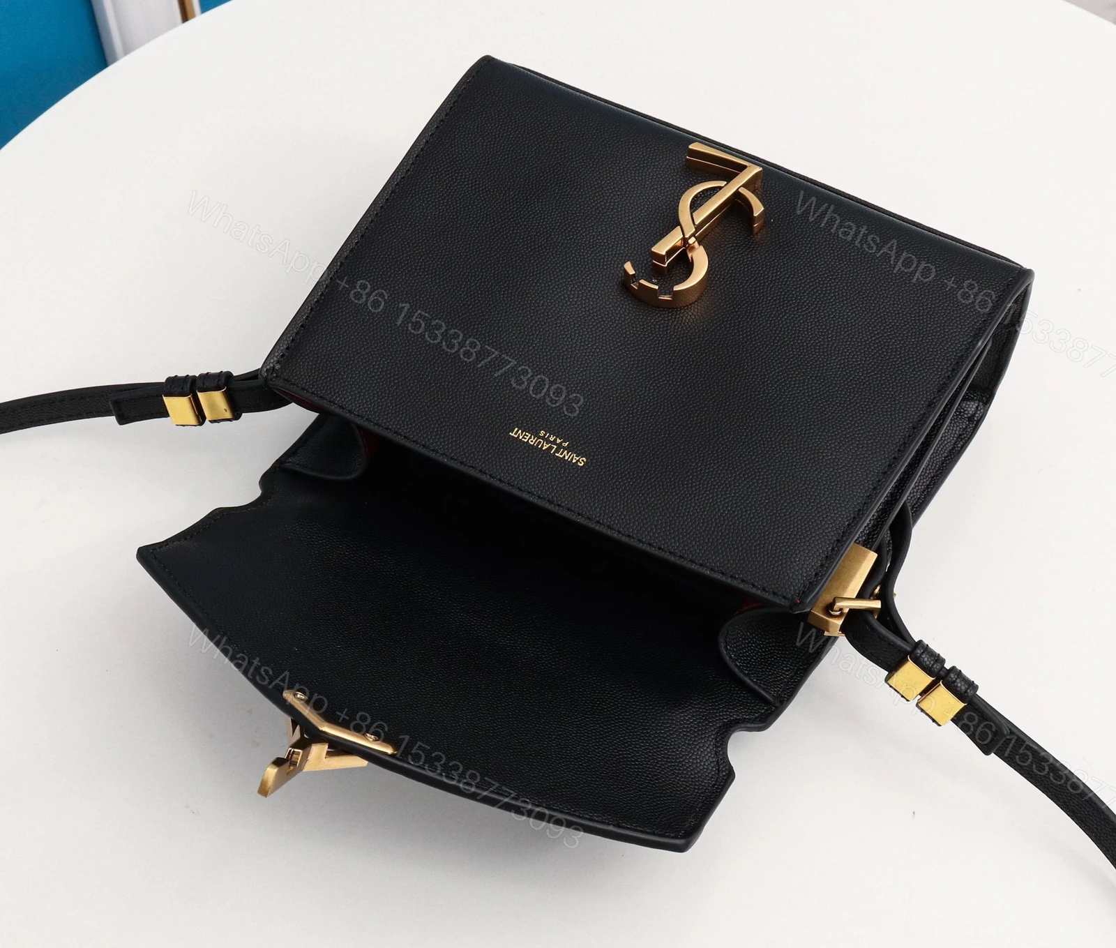 View 5 of Saint Laurent (YSL) Cassandre Mini Top Handle