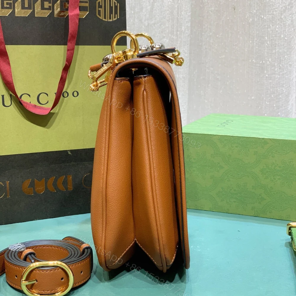View 4 of Gucci Blondie Medium Top Handle Bag Brown 29Cm
