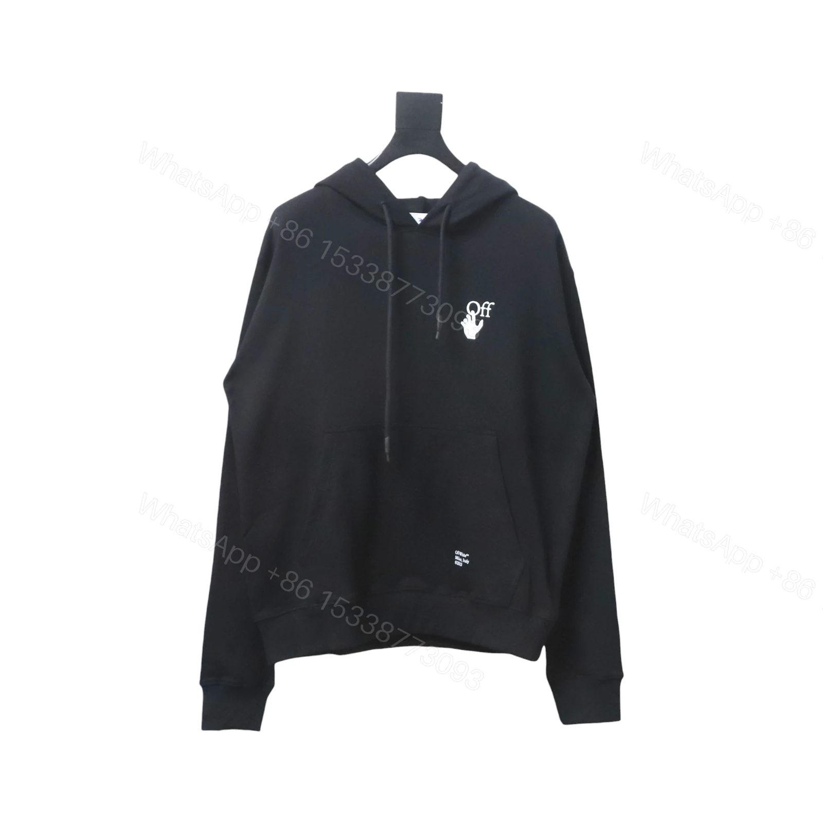 View 7 of Off-white Caravaggio black and white religious hoodie