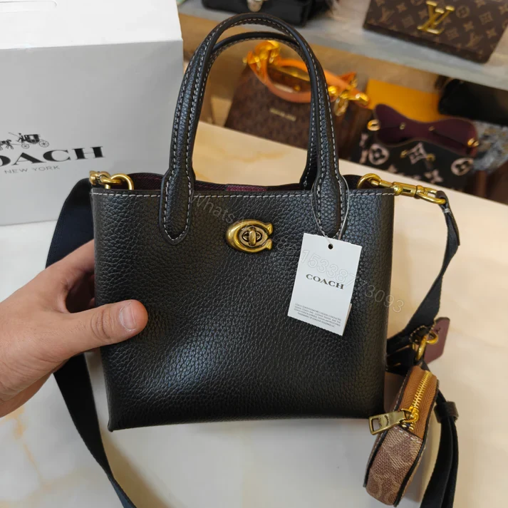 View 9 of FIRST COPY COACH WILLOW 18 TOTE HANDBAG IN LEATHER