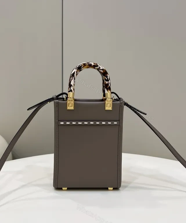 View 9 of Structured Mini Bag: Sculpted Logo, Tortho Handle, Gold Accents