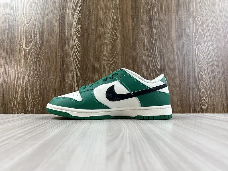 View 7 of Green-White Nike-Inspired Low-Top Sneaker: All-Day Comfort