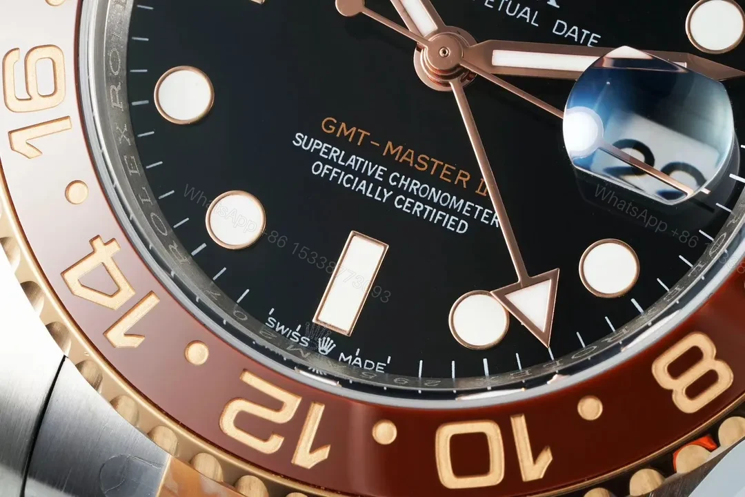 View 5 of EW Factory Clean Factory EWE V5 GMT Black Dial Two-Tone Watch