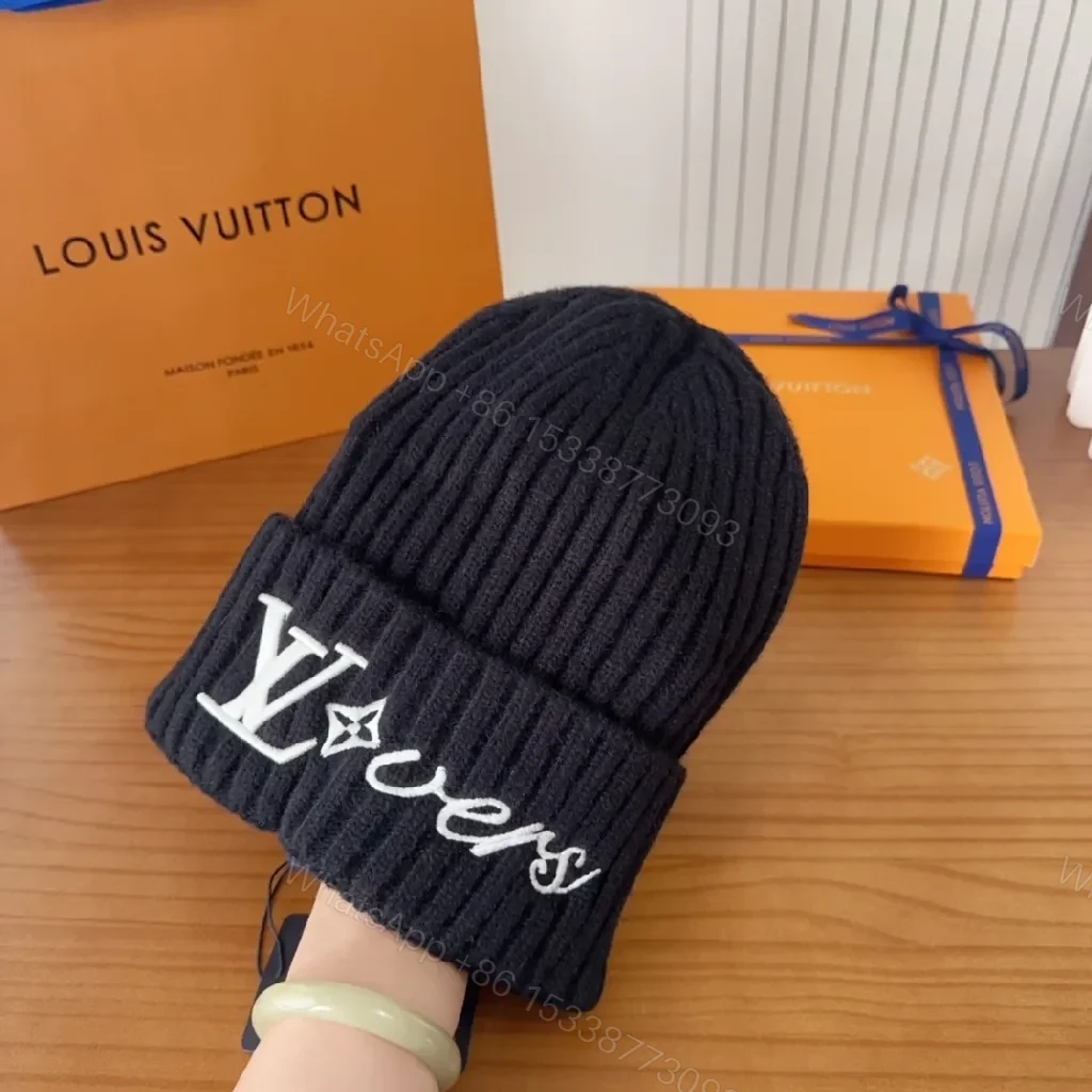 View 7 of Chic Knit Beanie with Logo Emblem – Premium Warmth Cap