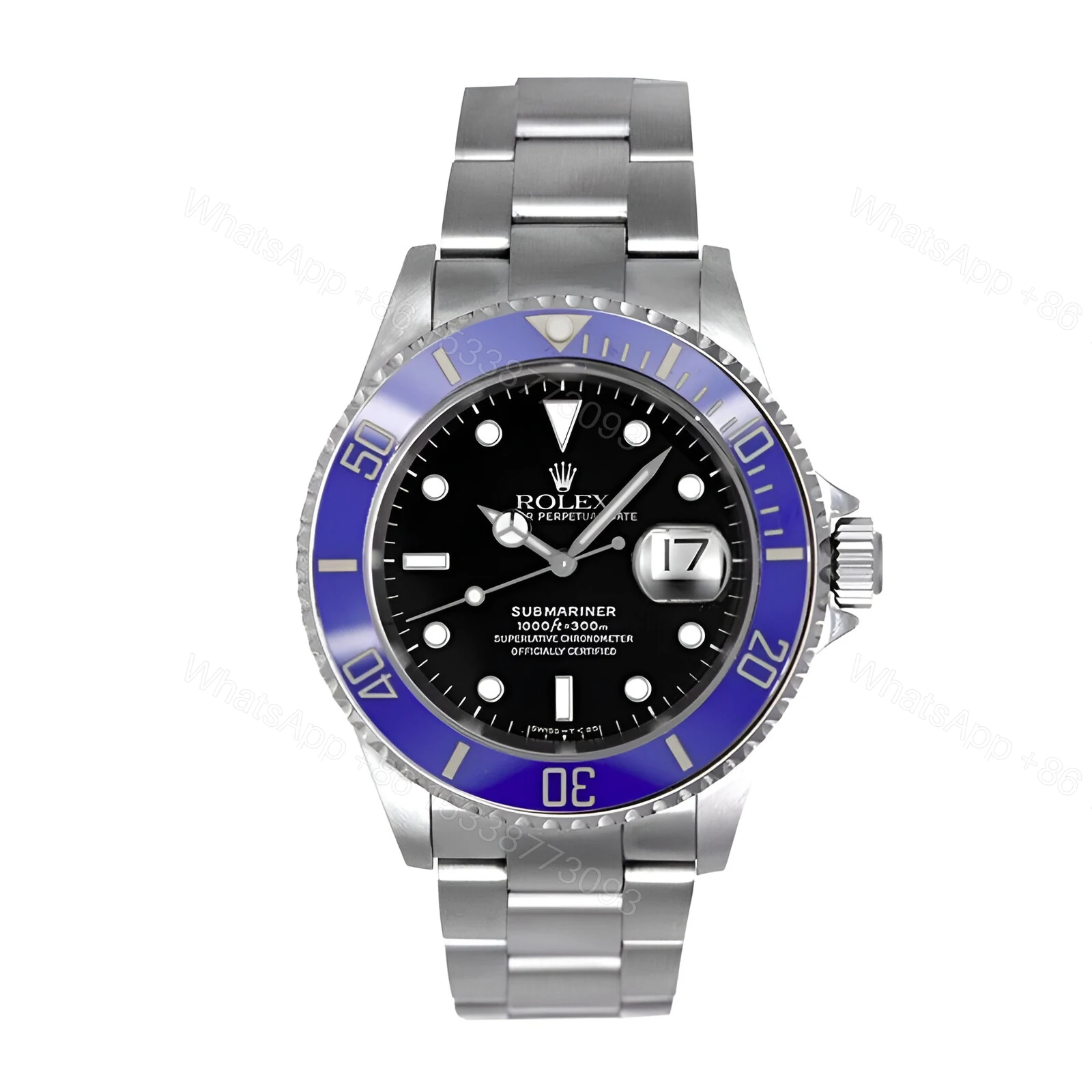 Rolex Submariner Date 16610 Black Dial Oyster Replica — view 1