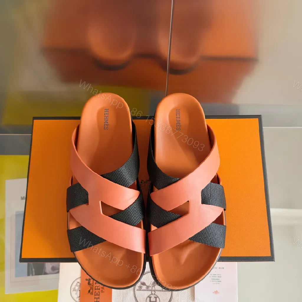 View 8 of Coral-Black Leather Sandals: Sleek Cross-Strap Comfort