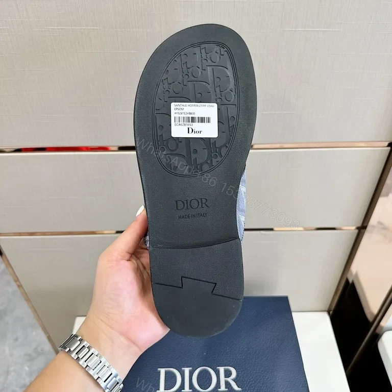 View 7 of Geometric Dior Slide: Modern Luxury Comfort Footwear