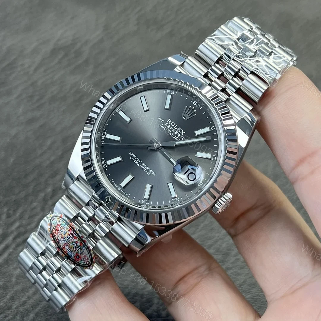 View 2 of Rolex Datejust Rhodium Dial 126334 Jubilee 41 mm