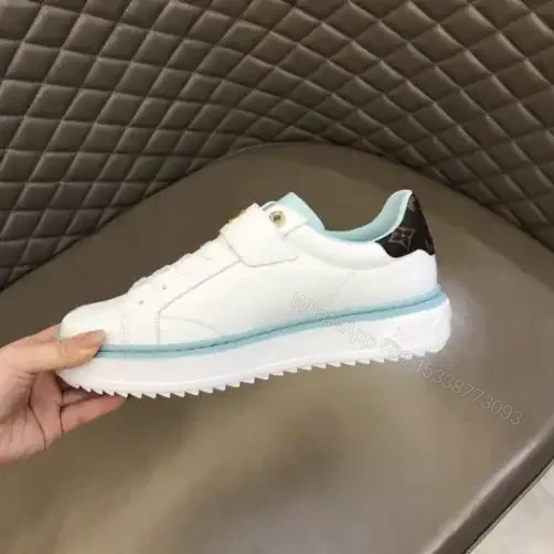 View 5 of LOUIS VUITTON TIME OUT SNEAKER IN WHITE AND BLUE – LSVT365