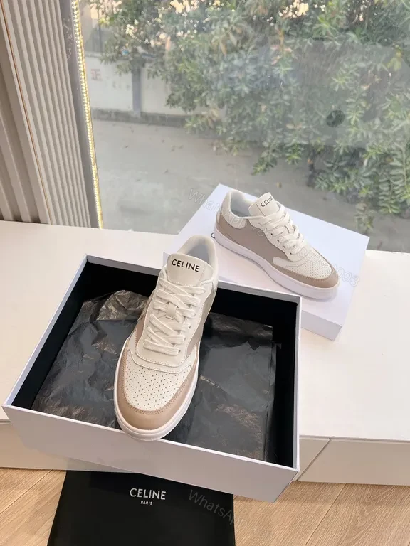 View 8 of CÃ©line Textured Leather High-Tops: Subtle Luxe Sneakers