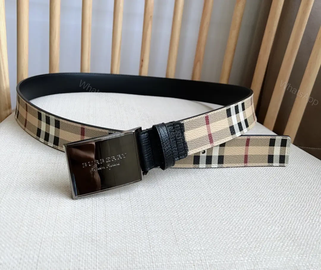 View 8 of Casual Luxury Checkered Belt: Signature Pattern, Premium Hardware
