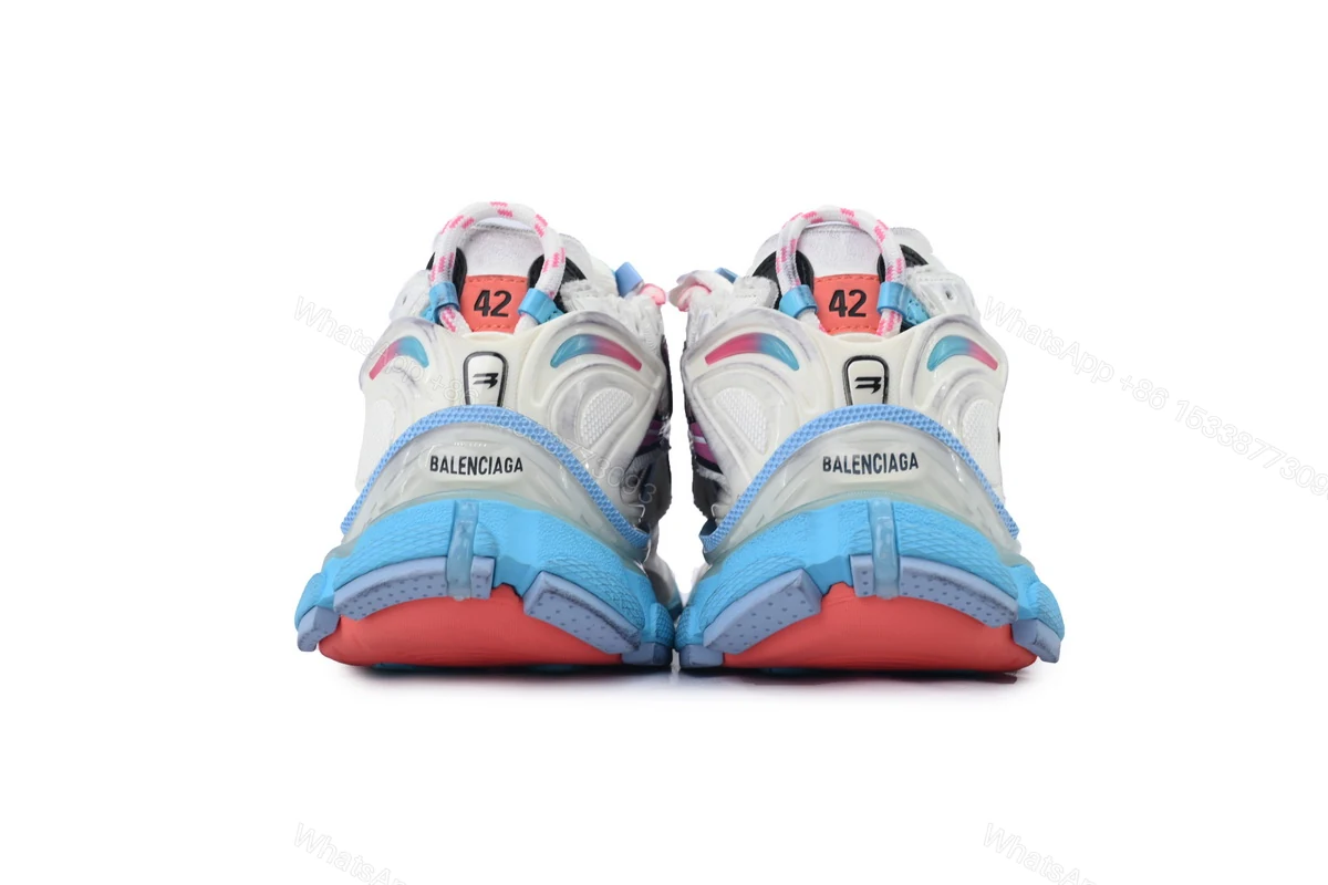 View 3 of Balenciaga Wmns Runner Sneaker 'Grey Multi-Color' 772767 W3RMU 9458