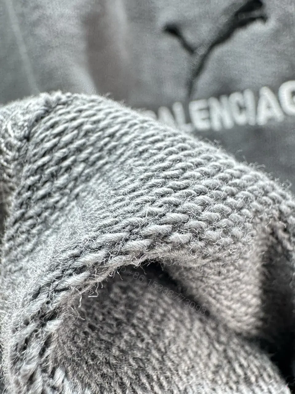 View 7 of Gray Cotton-Blend Relaxed Shorts with Subtle Accent