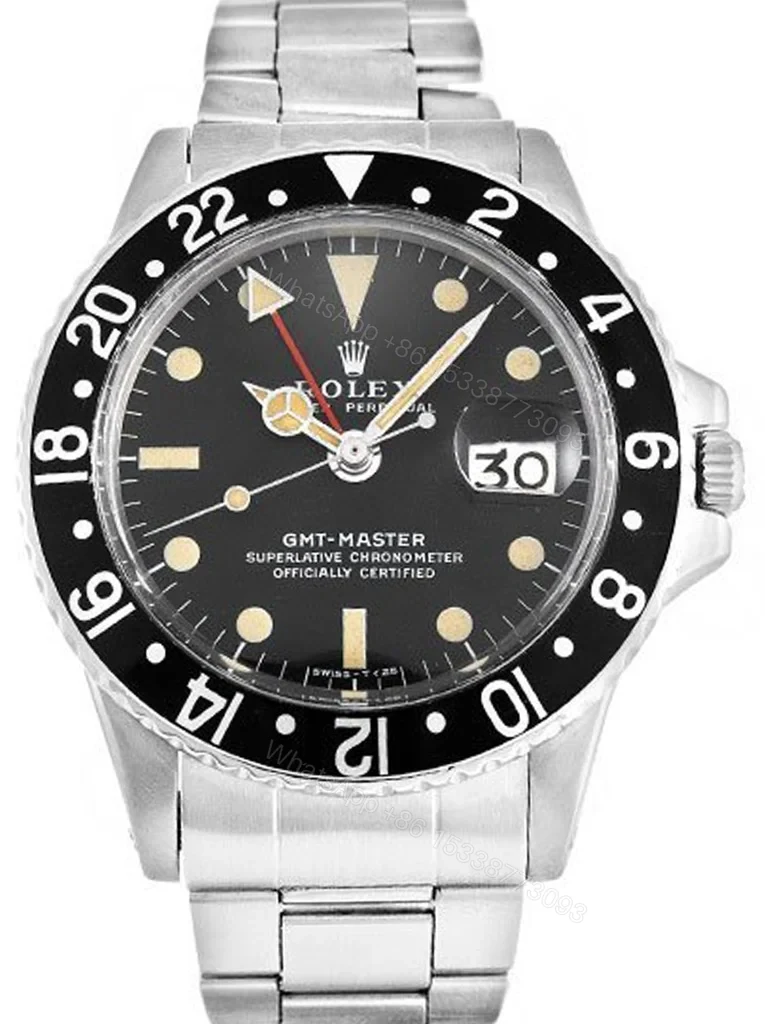 Replica Rolex GMT-Master Black Dial 1675 — view 1