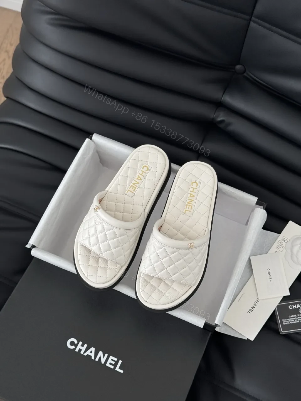 Textured Quilted Slide: Effortless Everyday Luxury — view 1