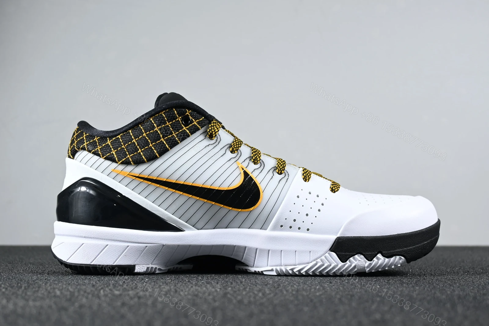 View 2 of Nike Kobe 4 Protro White Black Del Sol