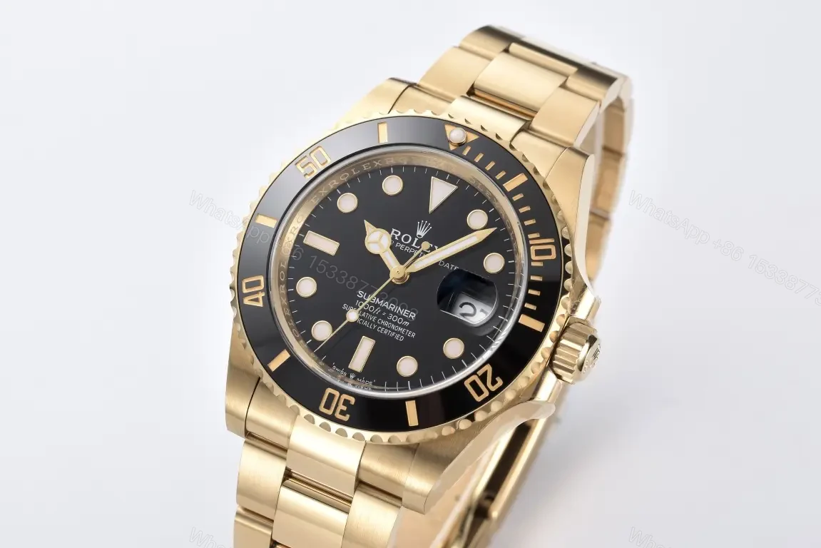 View 2 of Rolex Submariner Date Yellow Gold Black 116618ln-0001