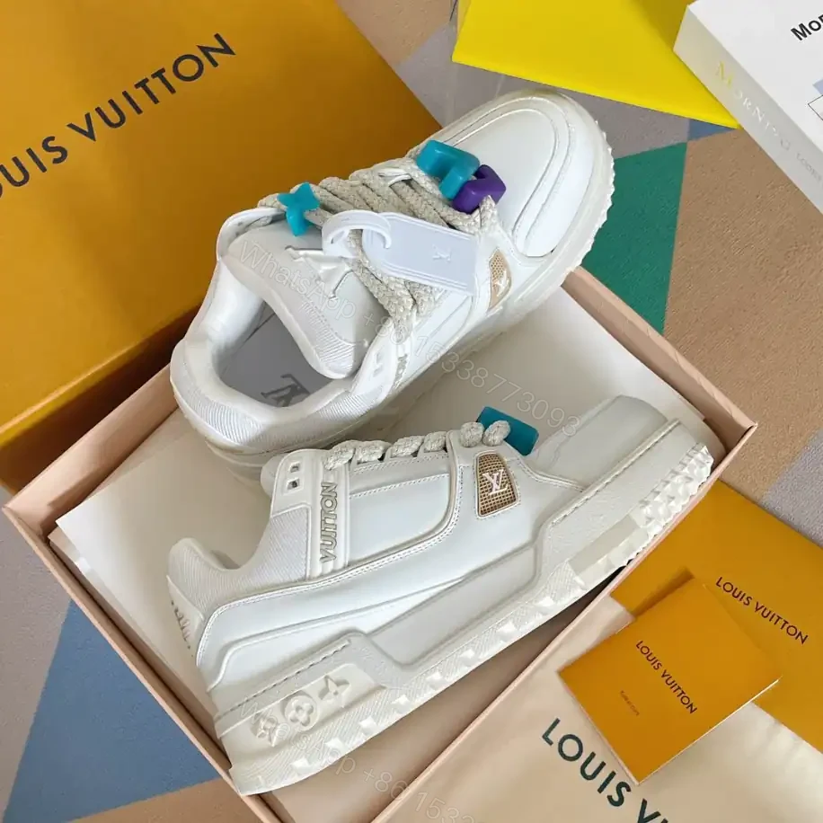 View 7 of LOUIS VUITTON LV TRAINER MAXI SNEAKERS IN WHITE – LSVT335